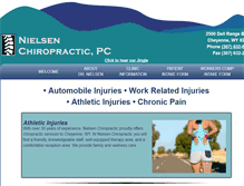 Tablet Screenshot of nielsenchiropractic.com